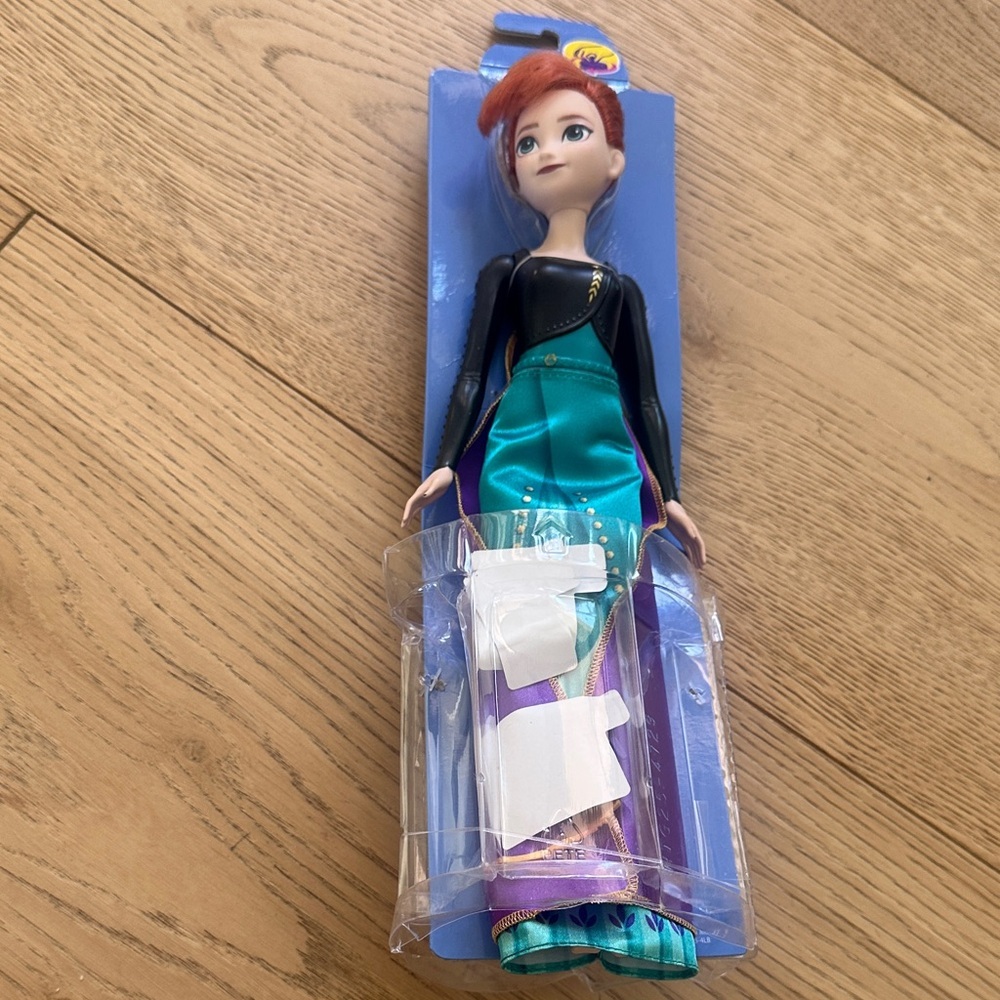 Frozen Anna Girls' Teal and Black Fashion Doll - Kids Toys brand new